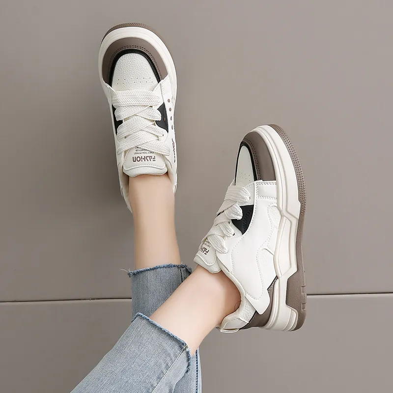 Yalu Shock Absorbers With Slip Resistant And Abrasion Resistant Properties Low Top Skateboard Shoes Women's-6