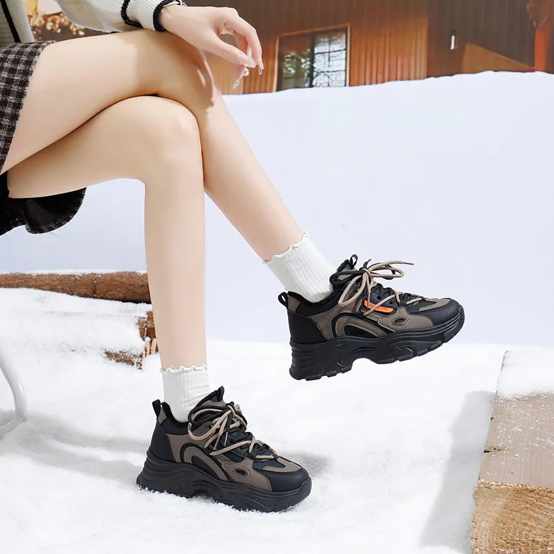 Yalu Thermal Low Top Chunky Sneakers Women's-6