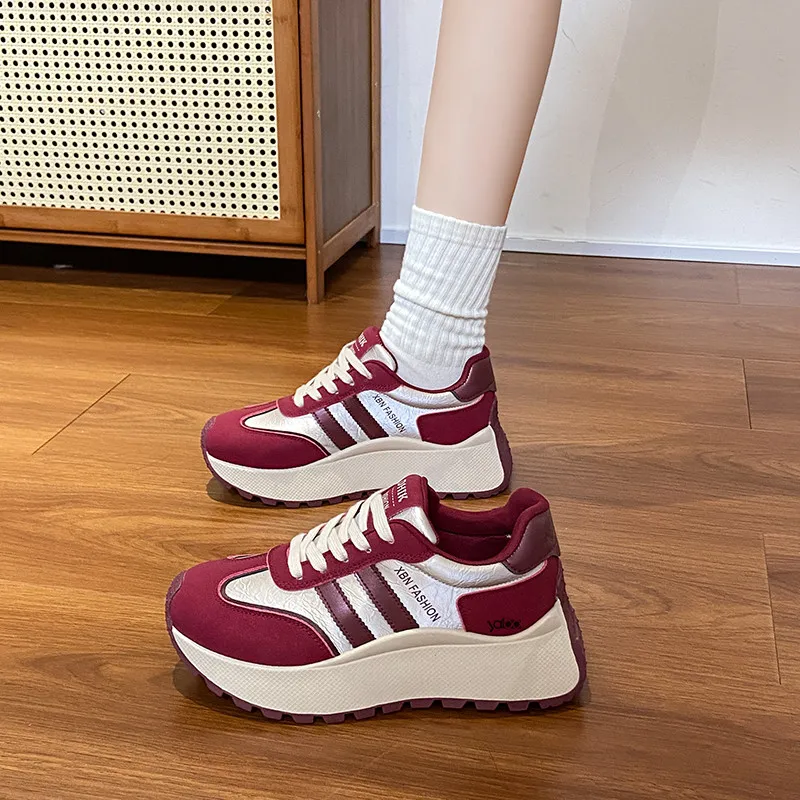 Yalu Cushioning Height Increase Low Top Casual Shoes Women's-1