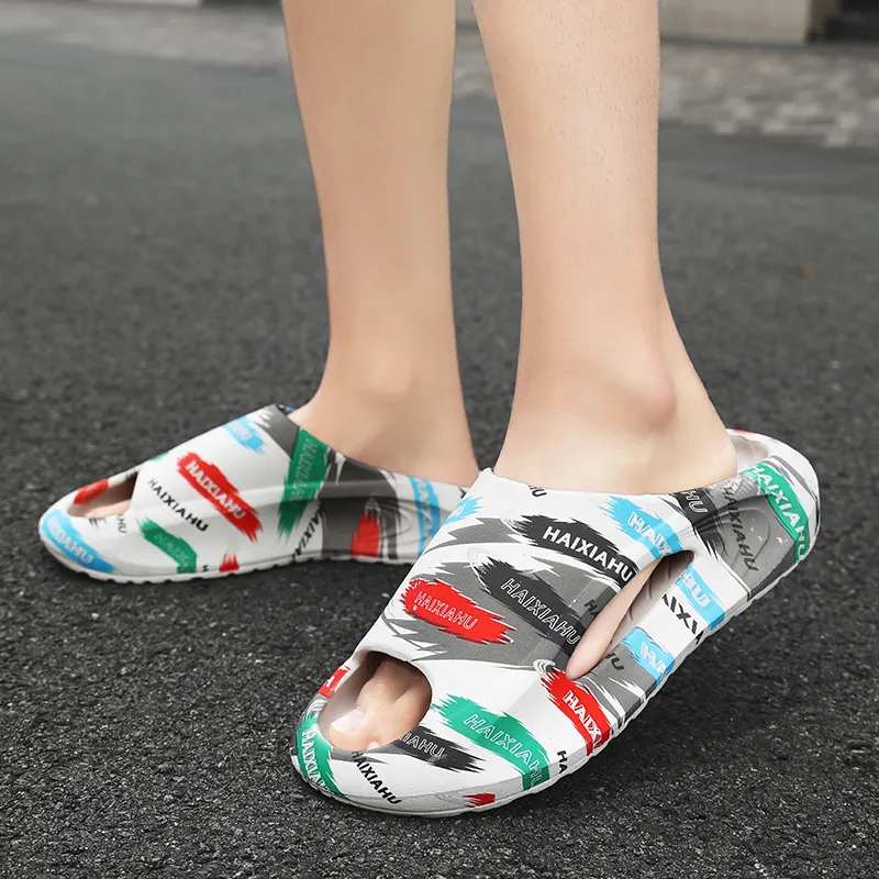 Yalu Rubber Sole Quiet Slide Slippers Unisex-8