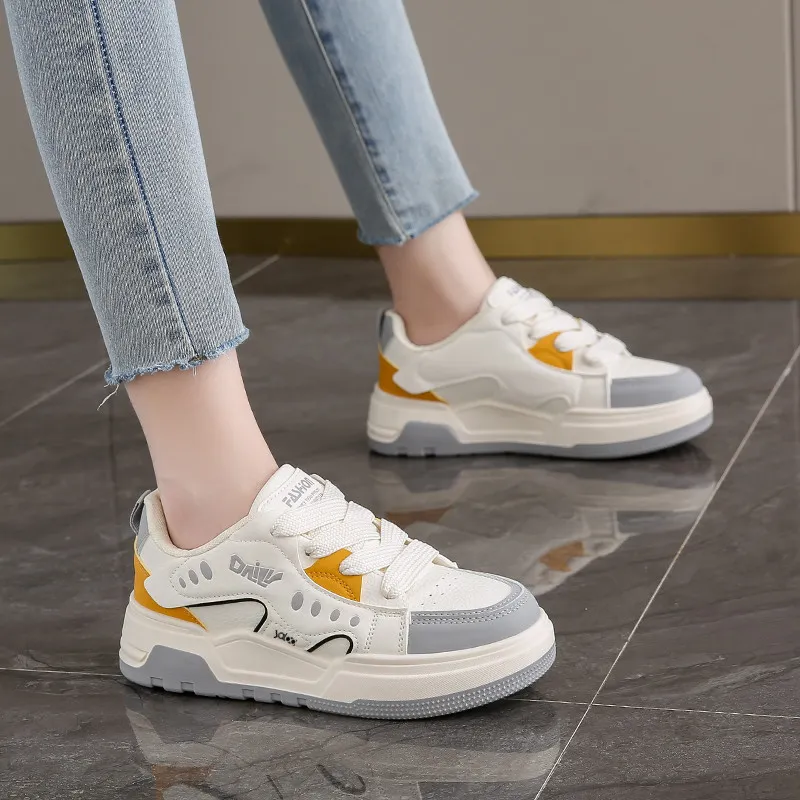 Yalu Shock Absorbers With Slip Resistant And Abrasion Resistant Properties Low Top Skateboard Shoes Women's-2