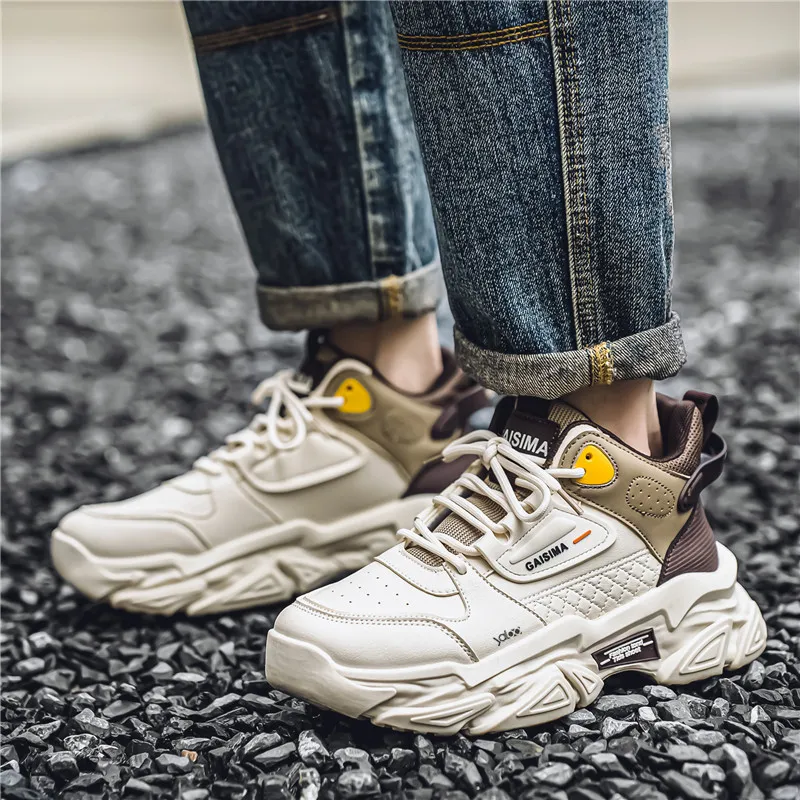 Yalu Shock Absorbers With Slip Resistant Features Low Top Casual Shoes Men's-5