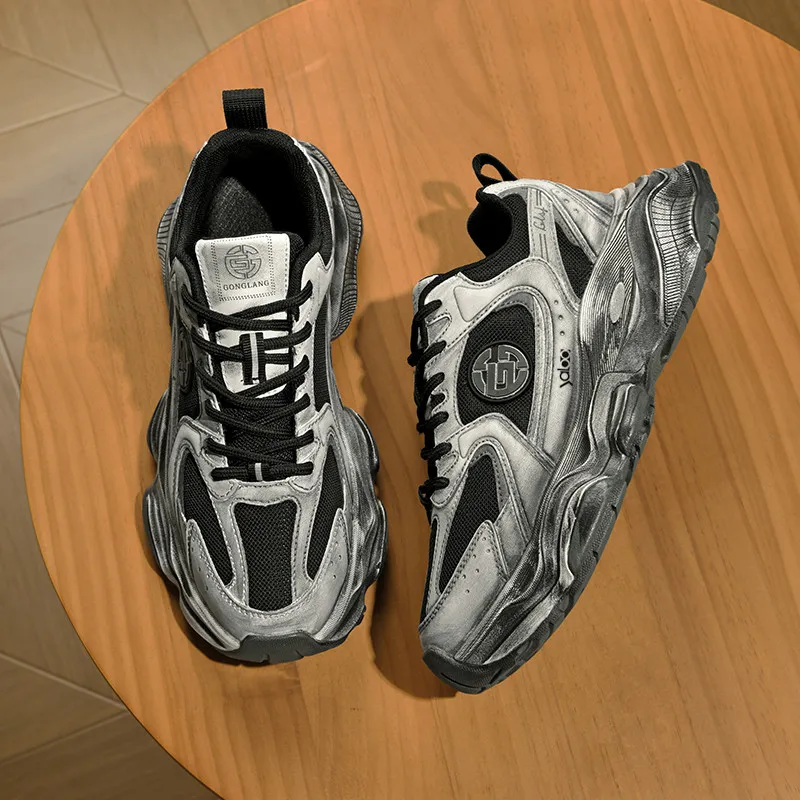 Yalu Shock Absorbers Low Top Chunky Sneakers Men's-2