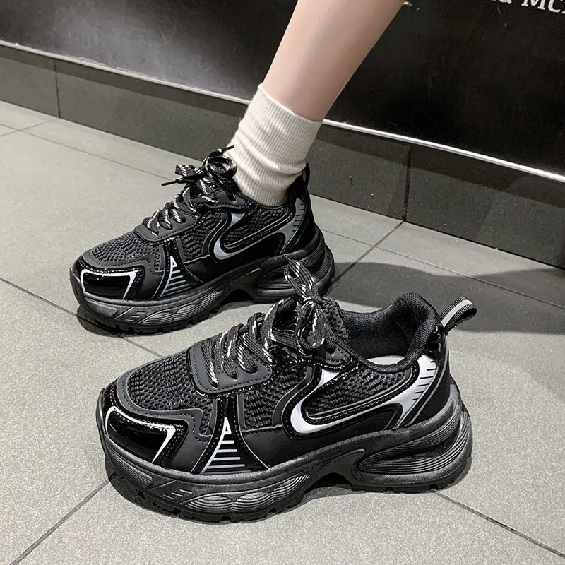 Yalu Abrasion Resistant Low Top Chunky Sneakers Women's-5