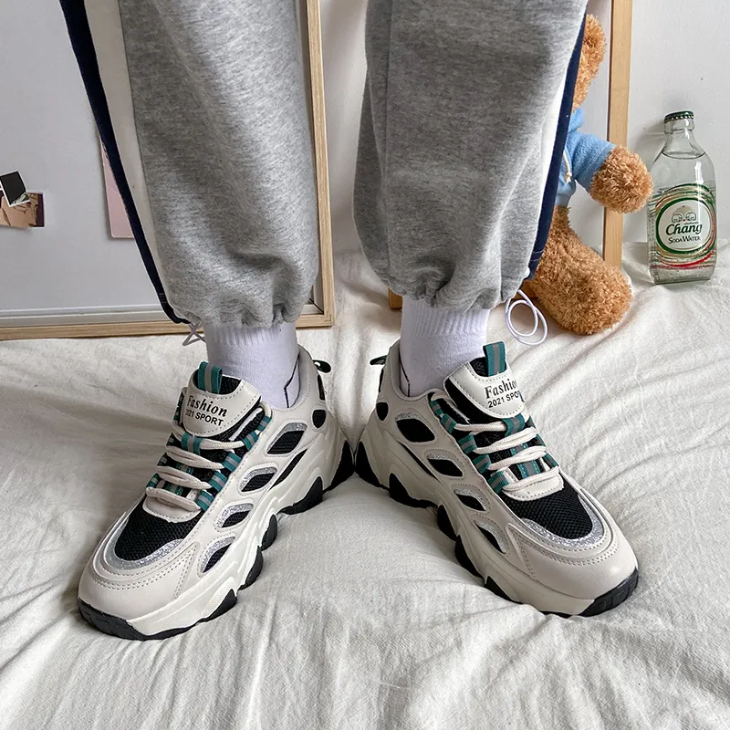 Yalu Cushioning And Breathable Low Top Chunky Sneakers Women's-2