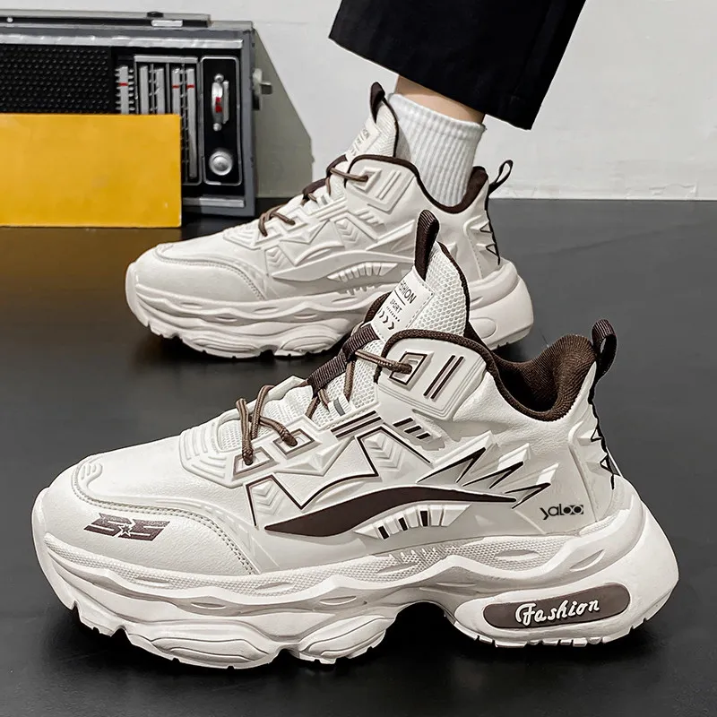 Yalu Cushioning, Breathable, Impact Resistant Low Top Chunky Sneakers Men's-1