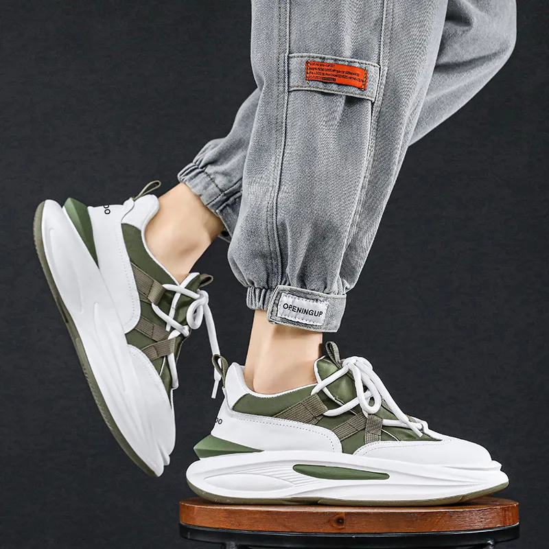 Yalu Anti Slip Wear Resistant Low Top Chunky Sneakers Men's-2