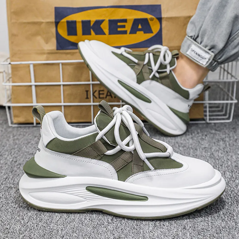 Yalu Anti Slip Wear Resistant Low Top Chunky Sneakers Men's-1