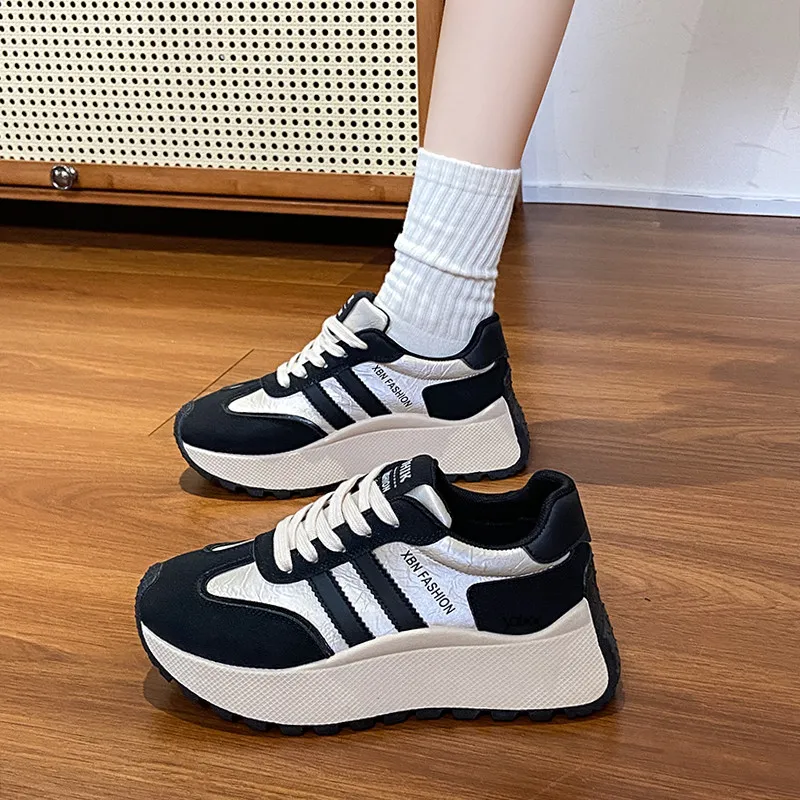 Yalu Cushioning Height Increase Low Top Casual Shoes Women's-6