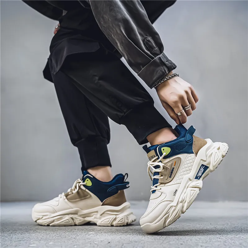 Yalu Shock Absorbers With Slip Resistant Features Low Top Casual Shoes Men's-3