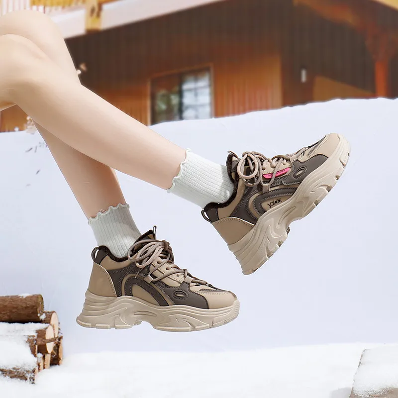 Yalu Thermal Low Top Chunky Sneakers Women's-3