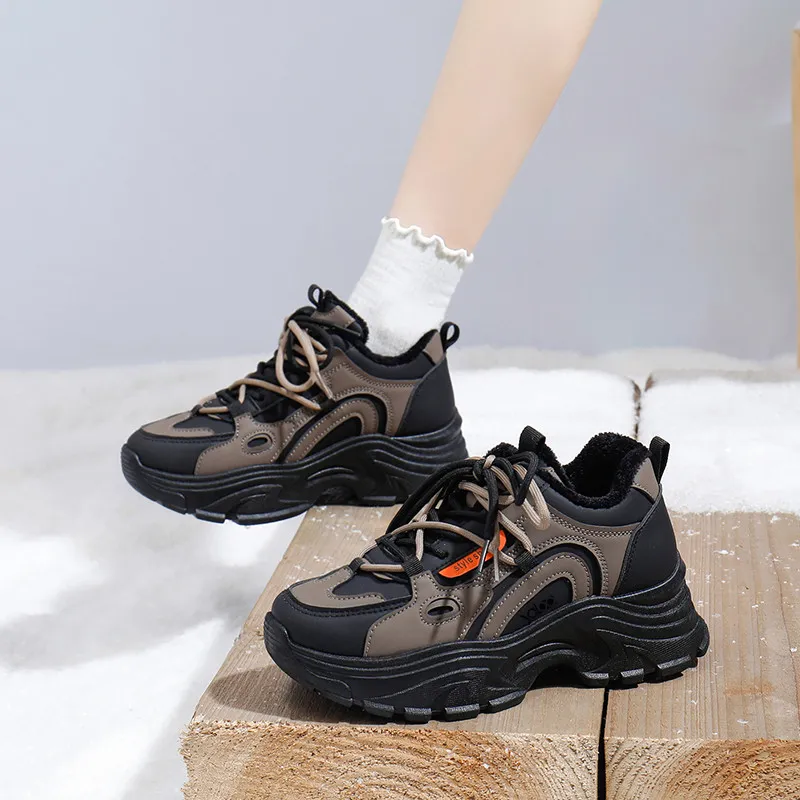 Yalu Thermal Low Top Chunky Sneakers Women's-5