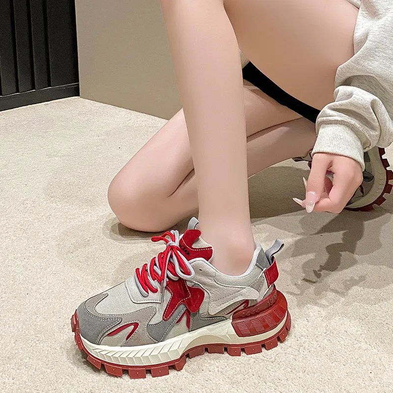 Yalu Shock Absorbers Low Top Chunky Sneakers Women's-5