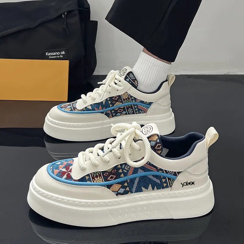 Yalu Slip Resistant, Abrasion Resistant, Lightweight, Breathable Low Top Skateboard Shoes Men's-4