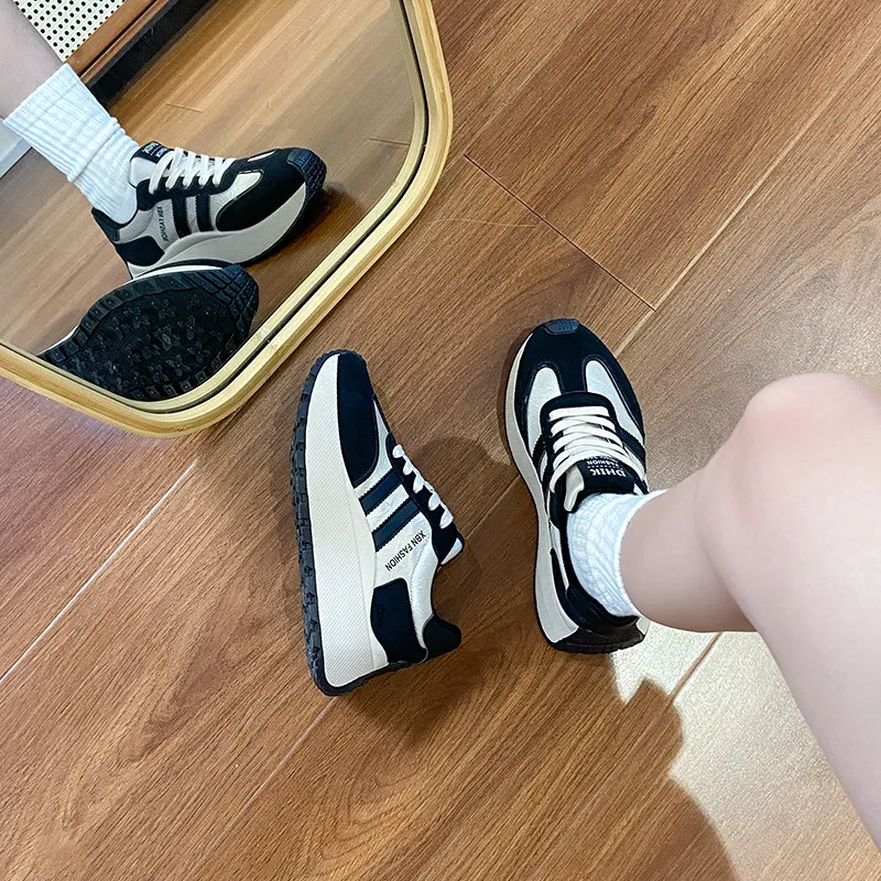 Yalu Cushioning Height Increase Low Top Casual Shoes Women's-7
