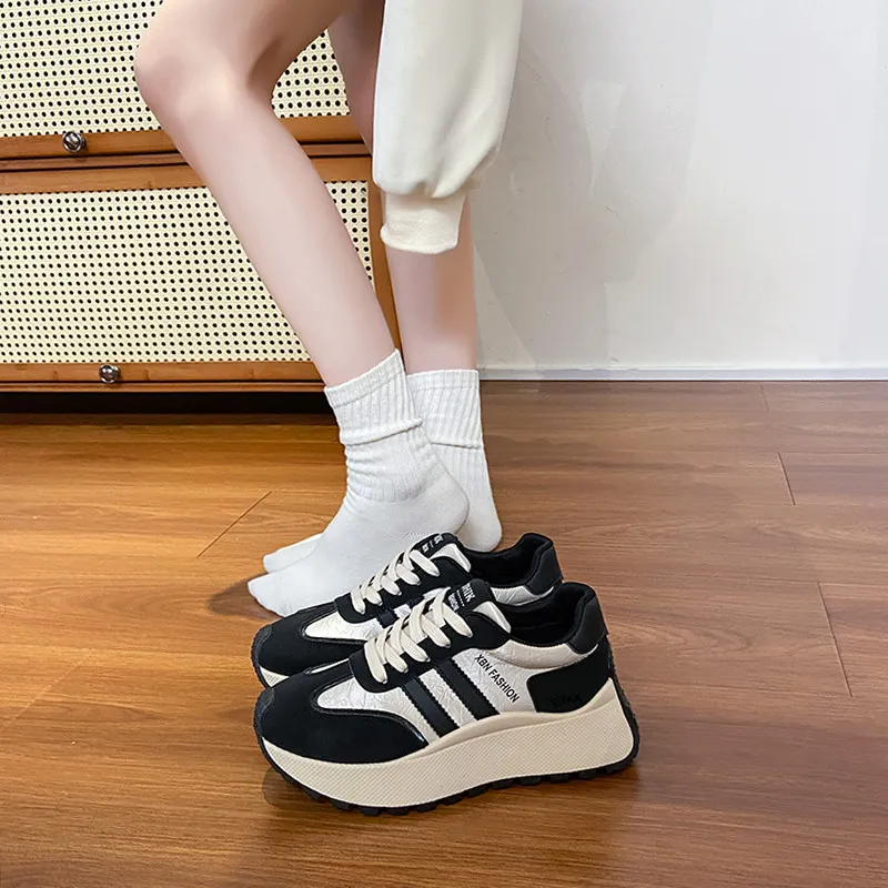 Yalu Cushioning Height Increase Low Top Casual Shoes Women's-5