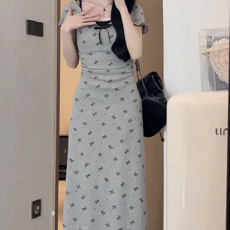 JUFU Short Sleeved Dress Women's-9