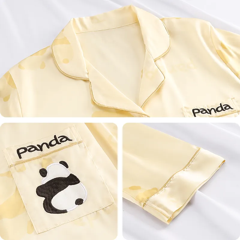 Han Ziduo Pajama Set Women's Warm Yellow-4
