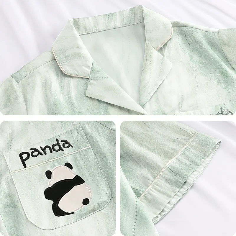 Han Ziduo Pajama Set Men's White-4