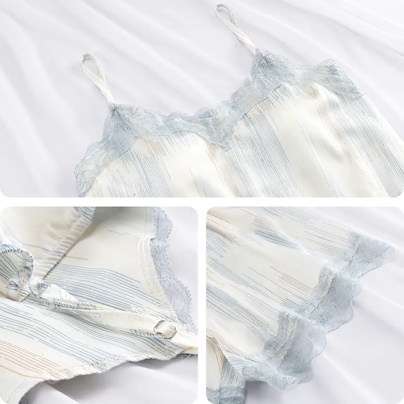 Han Ziduo Pajama Set Women's Tie Dye Blue-3