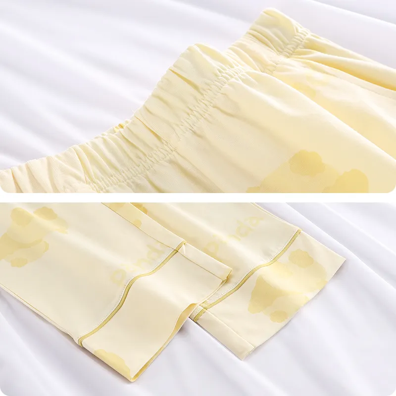 Han Ziduo Pajama Pants Women's Yellow-4