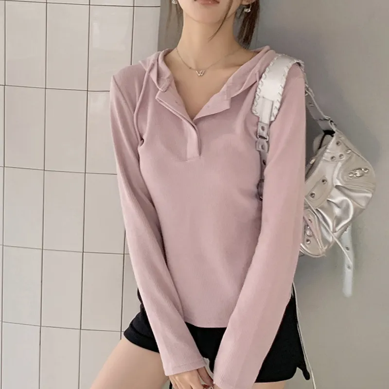 PAIN OR PLEASURE Coquette Style Hoodie Women's Pink-3