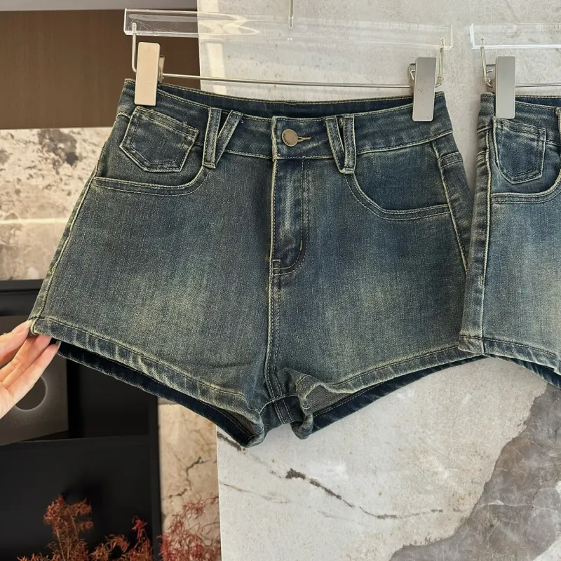 MINETTE Denim Shorts Women's Denim Culottes-5