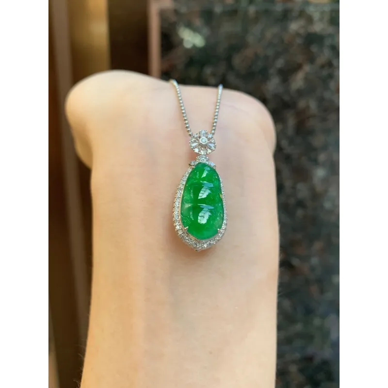 Bracelet Great Demon King Liu Yidao Ice Type Jadeite Pendants Unisex-3