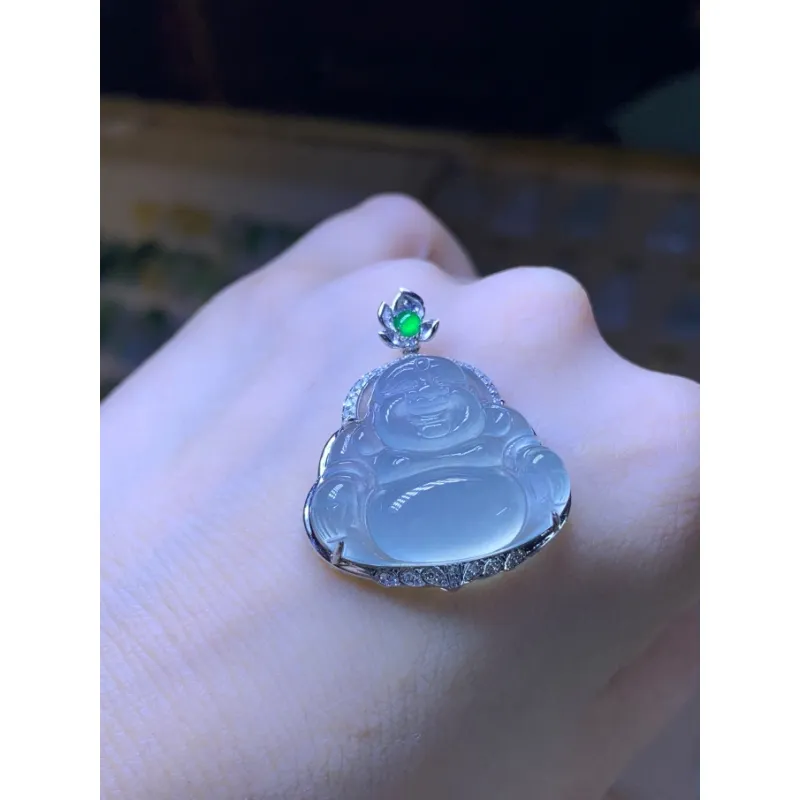 Bracelet Great Demon King Liu Yidao Ice Type Jadeite Pendants Unisex-5