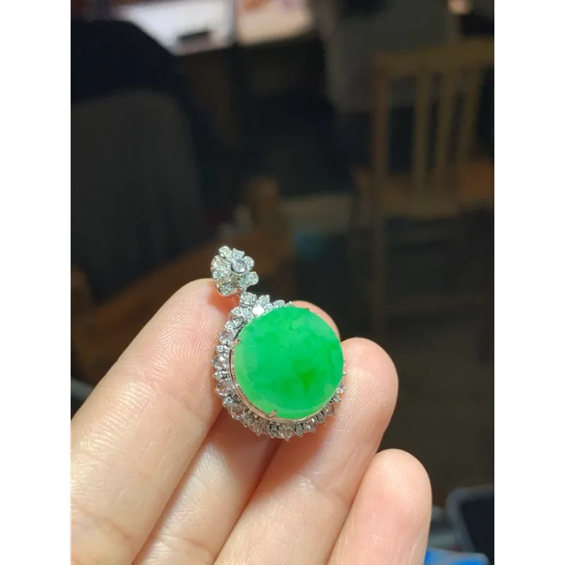 Bracelet Great Demon King Liu Yidao Ice Glutinous Jadeite Pendants Unisex-4