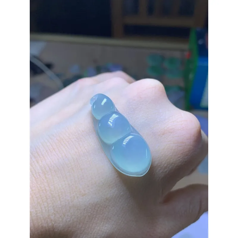 Bracelet Great Demon King Liu Yidao Ice Glutinous Jadeite Pendants Unisex-4