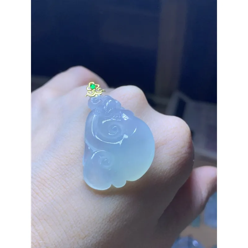 Bracelet Great Demon King Liu Yidao Ice Type Jadeite Pendants Unisex-2