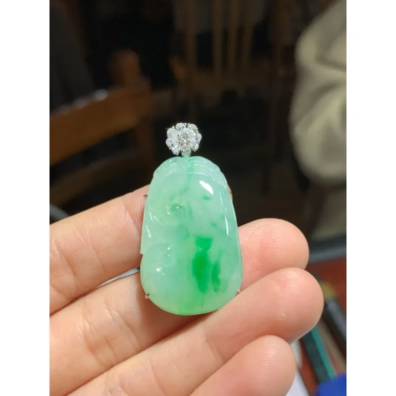 Bracelet Great Demon King Liu Yidao Ice Type Jadeite Pendants Unisex-3