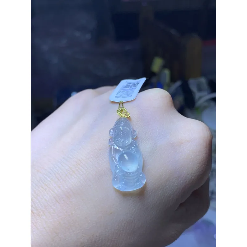 Bracelet Great Demon King Liu Yidao Ice Type Jadeite Pendants Unisex-2