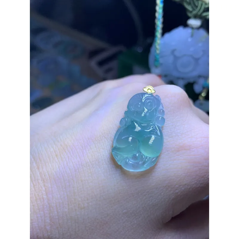 Bracelet Great Demon King Liu Yidao Ice Type Jadeite Pendants Unisex-2