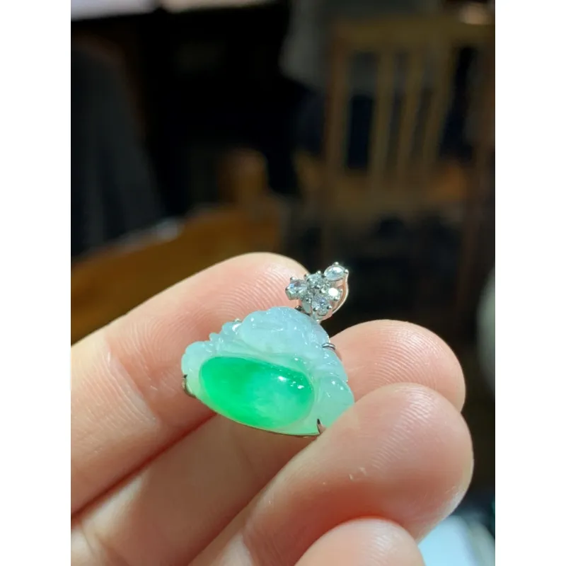 Bracelet Great Demon King Liu Yidao Ice Glutinous Jadeite Pendants Unisex-2