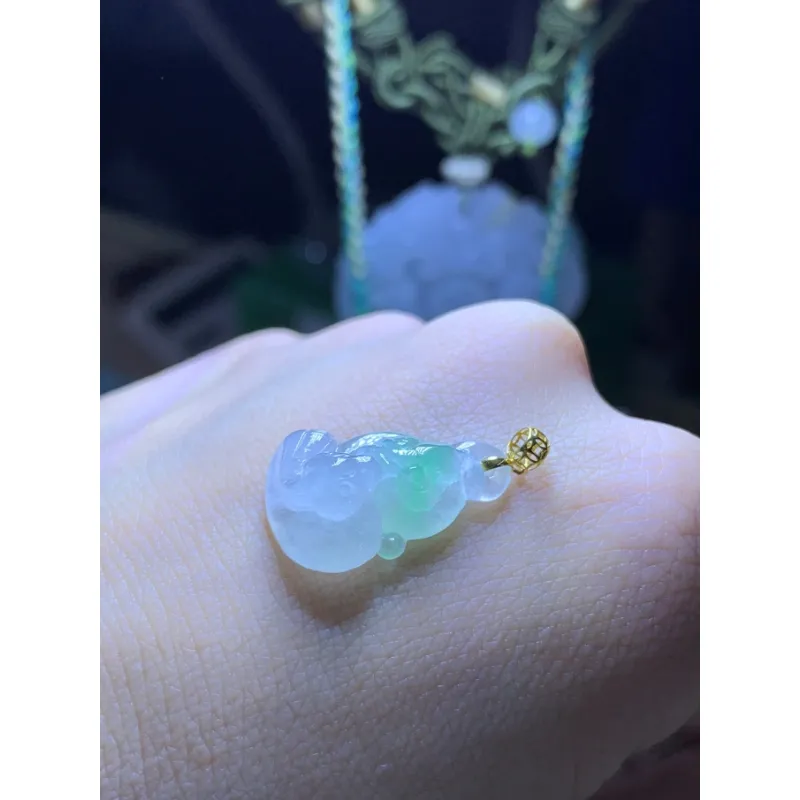 Bracelet Great Demon King Liu Yidao Ice Type Jadeite Pendants Unisex-1