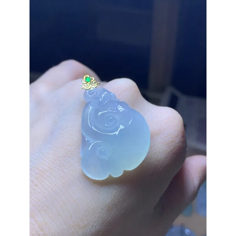 Bracelet Great Demon King Liu Yidao Ice Type Jadeite Pendants Unisex-1