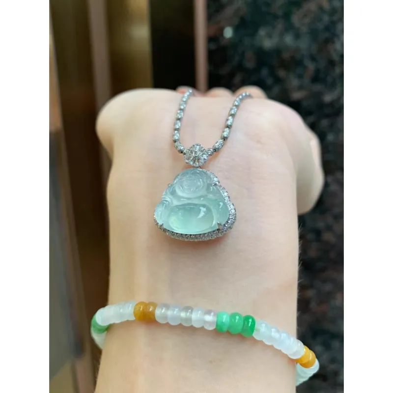 Bracelet Great Demon King Liu Yidao High Ice Jade Jadeite Unisex-4