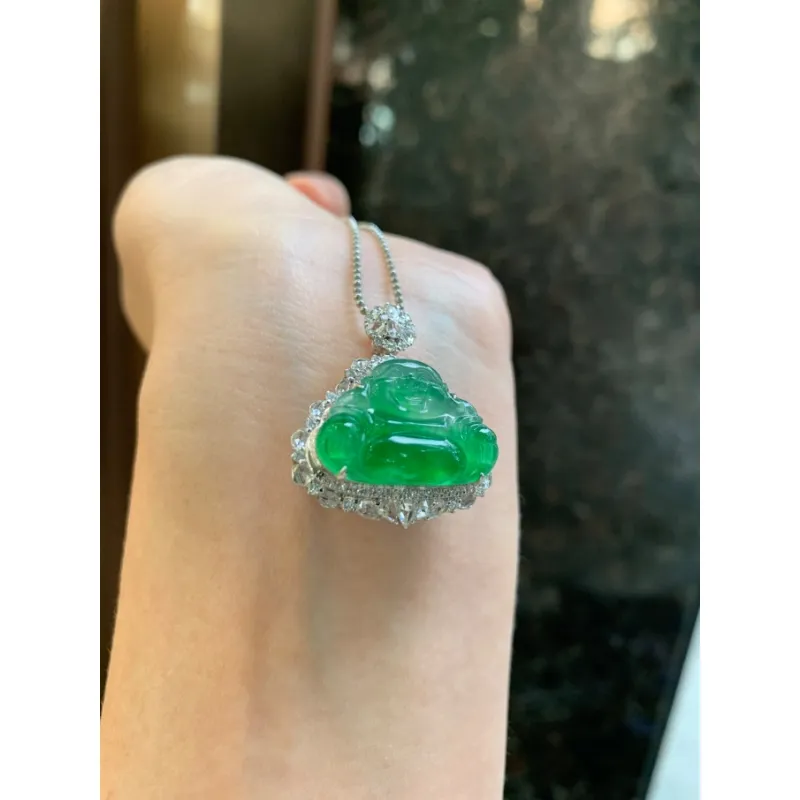 Bracelet Great Demon King Liu Yidao Ice Type Jadeite Pendants Unisex-2
