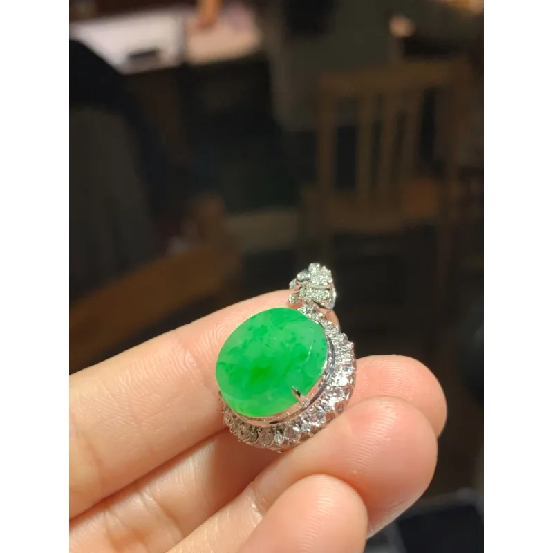 Bracelet Great Demon King Liu Yidao Ice Glutinous Jadeite Pendants Unisex-3