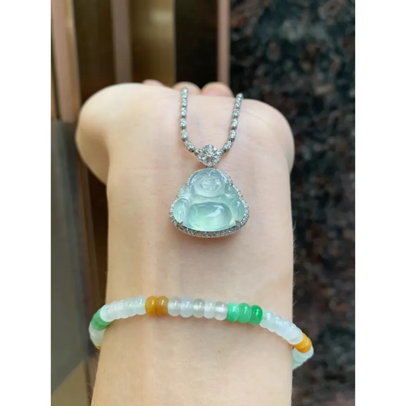 Bracelet Great Demon King Liu Yidao High Ice Jade Jadeite Unisex-1