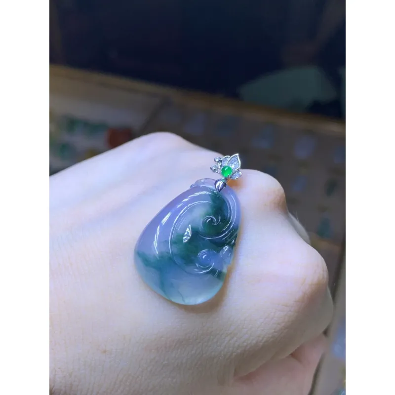 Bracelet Great Demon King Liu Yidao Ice Type Jadeite Pendants Unisex-1