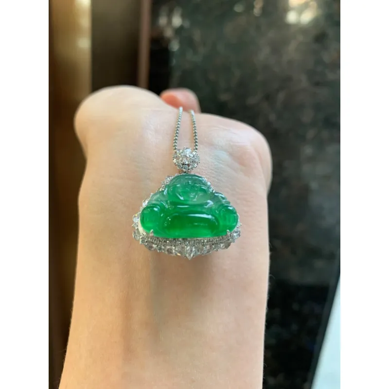 Bracelet Great Demon King Liu Yidao Ice Type Jadeite Pendants Unisex-1