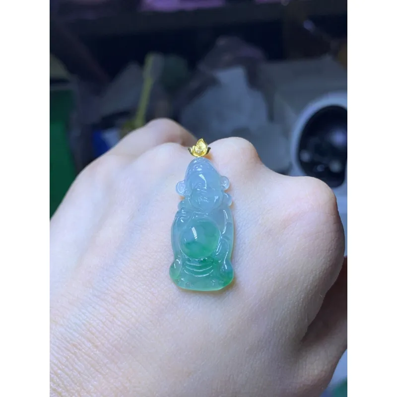 Bracelet Great Demon King Liu Yidao Ice Type Jadeite Pendants Unisex-3