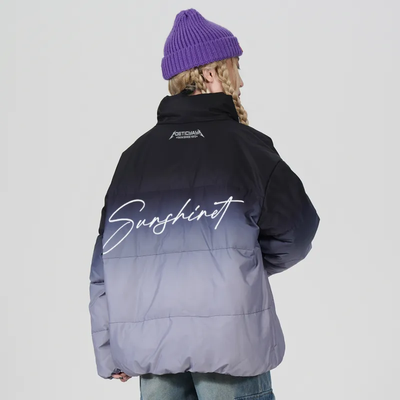 YAYA Down Jacket Unisex Pink White-7
