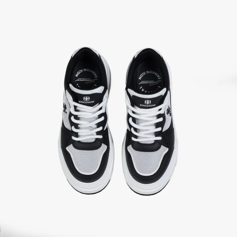 SINCENOW Quick Dry Breathable Height Increasing Low Top Skateboard Shoes Women's-9