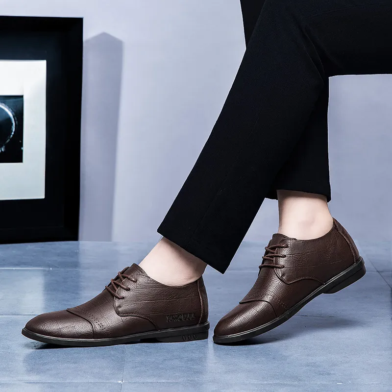 XIMO BULL Dress Shoes Men Low Top Black-11