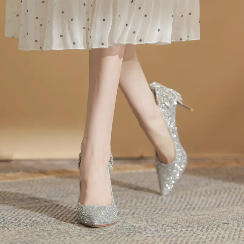 XIMO BULL High Heels Women's Champagne-1
