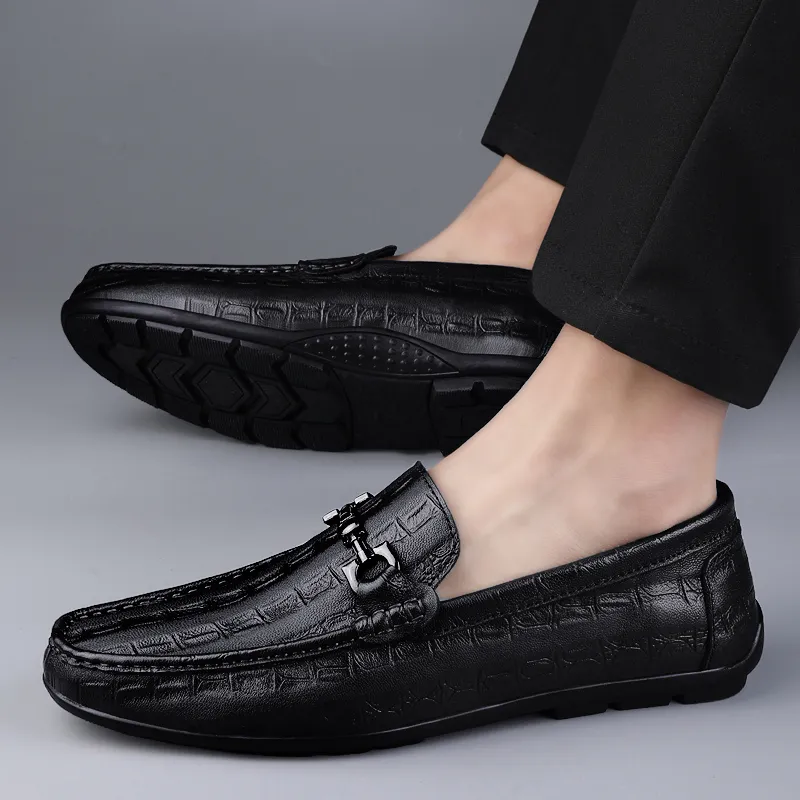 XIMO BULL Men's Casual Shoes Men Low Top Black/Brown-5